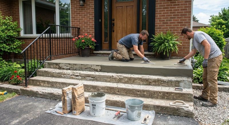 Concrete Stairs Resurfacing in Des Moines, IA