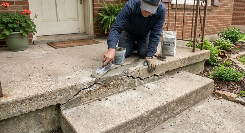 Cracked Stairs Repair in Miami Dade County, FL
