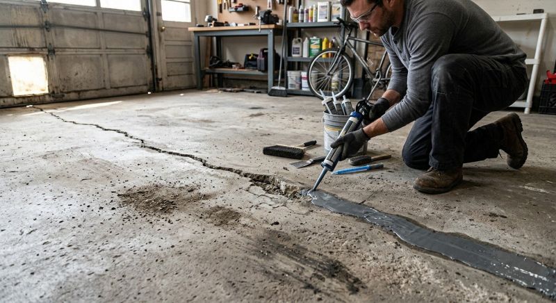 Garage Crack Repair in West Des Moines, IA