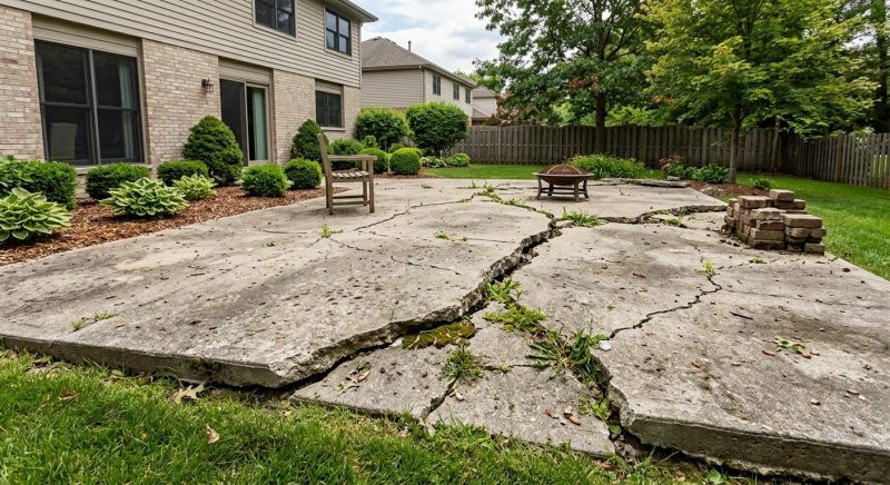 Patio Concrete Repair in Des Moines, IA
