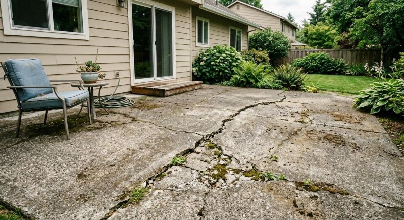 Patio Slab Repair in West Des Moines, IA