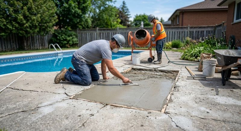 Pool Slab Repair in West Des Moines, IA